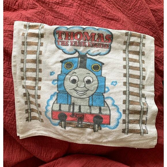 Vintage 1992 Thomas the Tank Engine Train Beach/Pool Towel Made in USA - Picture 2 of 10